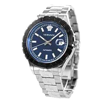 VERSACE 青文字盤 メタルバンド 時計 Amazon | [ヴェルサーチェ] 腕時計 Watch SPORTY GRECA ブラック