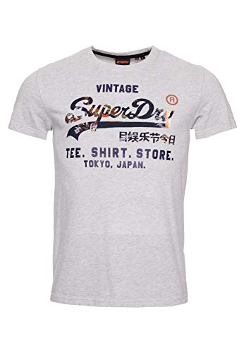 Superdry VL Infill T_Shirt Store Tee, Grigio (Grey...