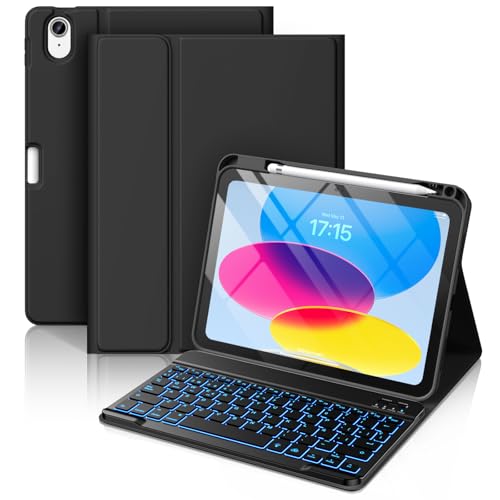 Vobafe Teclado for iPad 10 Generación 2022/11 Generación A16 2025 (10.9/11 Pulgada), QWERTY...