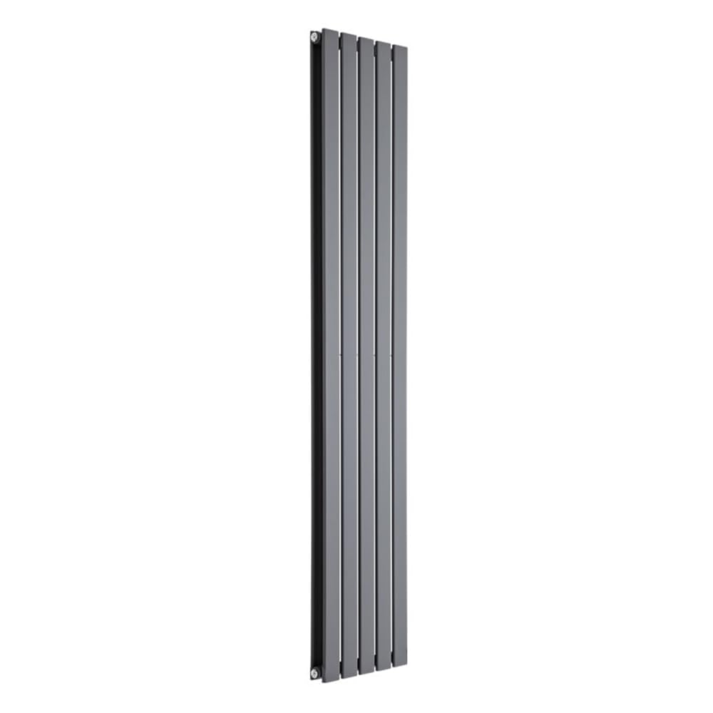 Milano Anthracite Sterling Arlie Double Flat Panel Vertical Radiator - 1750 X 350Mm