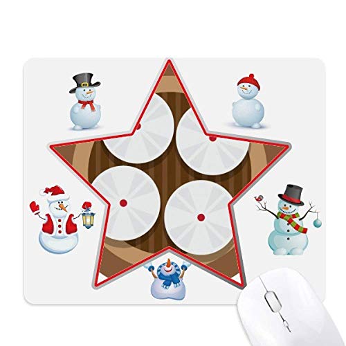 Tapis de souris famille bonhomme de neige idée cadeau de Noël