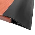 Floor-Transition-Strip Door-Threshold-Strips 36 inch, Threshold 3/4 to 4/5 in, Thresholds for Doorways, Edge-Reducer Threshold-Transition-Strip for Door/Floor (Black)