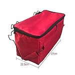 Isolierte Kühltasche mit Push-Pull-Trolley, 15 l, perfekt für Outdoor-Picknick, Camping, Grillen, Einkaufen, Golf, zusammenklappbarer Wagen mit Zubehör für Tiefkühlkost