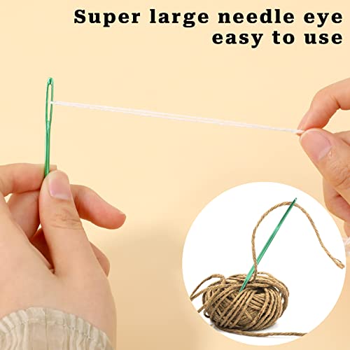 image for Sliverdew 7pcs Large Eye Sewing Needles, Large Eye Blunt Needles Stain