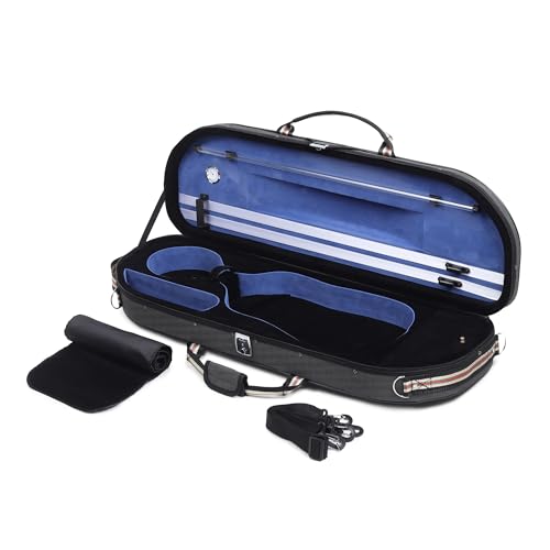PERLMAN Oblong Violin Case with Hygrometer, Velvet Lining & Acces...