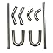BETTERCLOUD 2.5" 304 Stainless Steel DIY Custom Mandrel Exhaust Pipe Straight & Bend Kit