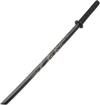 Wooden Sword, Iai Practice Sword, Long Sword, Iai Sword, Total Length 39.4 inches 100 cm, Blade Thickness 0.8 inches 2 cm, Sheath Included, Weighted Wooden Sword, For Practice, Beginners