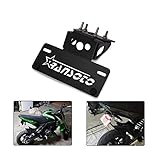 Ransoto-Motorcycle-Z125-Pro-Fender-Eliminator-Kits-License-Plate-Holder-Compatible-with-2015-2022-Kawasaki-Z125-Z125-ProBLACK