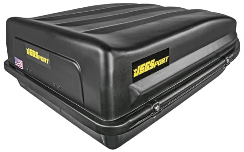 JEGS Rooftop Cargo Carrier for Car Storage - Large Roof Rack Style Carrier - Heavy Duty Weatherproof...