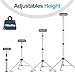 EMART 7 Ft Light Stand for Photography, Portable Photo Video Tripod Stand, 2 Pack Lighting Stand with Carry Case for Speedlight, Flash, Softbox,Strobe Light, Camera, Photographic Portrait -Silver