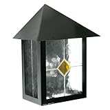 Schirm: Glas Tiffanytechnik klar mit Dekor