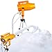 LANGXUN 1000W Summer Foam Party Machine, Water Play Foam Blaster with Super Soaker Nozzles - Outdoor Pool Party Foam Cannon for Backyard, Splash Pad, Summer Camp