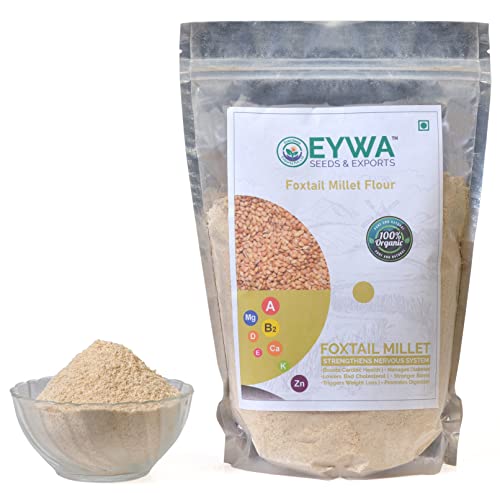Image of Eywa Seeds & Exports Pvt Ltd Foxtail Mllet Flour (2 Kg) For Eating And Cooking | Kang Atta | Produce Of India From Organic Farms By Eywa