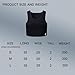 JOCKMAIL Men's Neoprene Brace Vest Chest Support Strap Fitness Gym Sports Bra Vest Mens Chest Compression Vest (Black, L)
