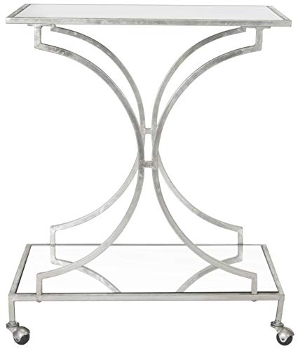 Safavieh Home Collection Ignatius Silver Bar Cart #TOP1