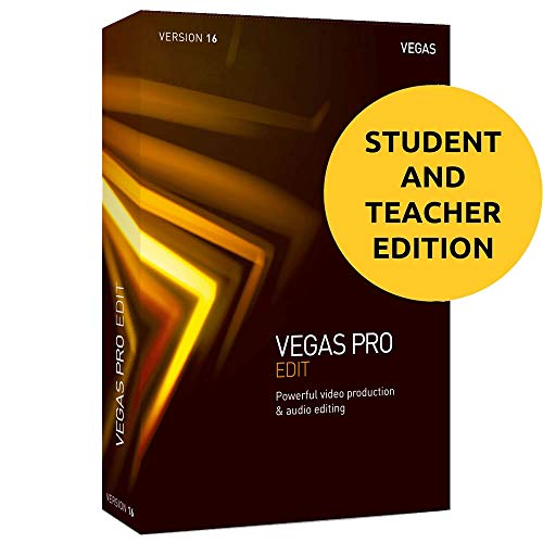 Magix Vegas Pro Edit 16 for Students & Teachers - Professional Video and Audio Editing