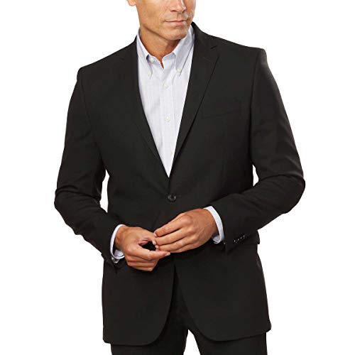 Kenneth Cole Men's Sport Coat Travel Suit Jacket (46R, Black)3