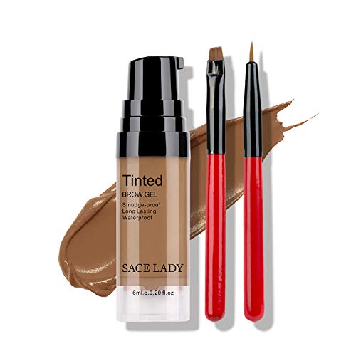 Long Lasting Eyebrow Gel with Eyebrow Brushes for Waterproof Eyebrow Makeup, Eyebrow Tint Corrector Kit, Intense Brow Color Pomade Cream, 6ml/0.20Fl Oz (06.Blonde)