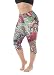 Zerdocean Women's Plus Size Lightweight Printed Capri Leggings style-003 2X