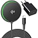 INIU Caricatore Wireless iPhone, Certificato Qi2 Caricabatterie Magnetico 15W Rapido con Raffreddamento, Ricarica Wireless Mag-Safe per iPhone 17 16 15 14 13 12 AirPods 4 3 (con Adattatore USB C 20W)
