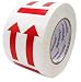 ChromaLabel This Side End Up Stickers - International Language Free Big Red Arrow Symbol | 3" x 4" - 500 Semi Gloss Labels per Roll on 3" Core | Permanent Adhesive, Great for Shipping, Warning, Moving