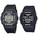 [カシオ]CASIO 防水 ペアウォッチ G-SHOCK Baby-G ジーショック ベビージー メンズ レディース ブラック デジタル DW-5600UE-1JFBGD-565U-1JF 腕時計 [国内正規品]