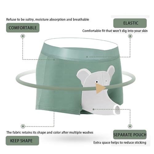 Elephant Trunk Underwear for Men-Fun Novelty Boxer Briefs with Elephant Nose Design-Comfortable Unique Gift 3Pack4