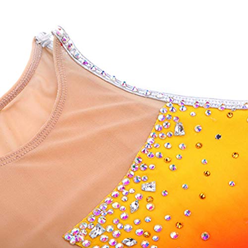 Jruia Sleeveless Figure Skating Dress For Girls/Ladies Ice Skating Competition Skating Wear Gymnastics Performance Leotards,Red,11_13Years #TOP4