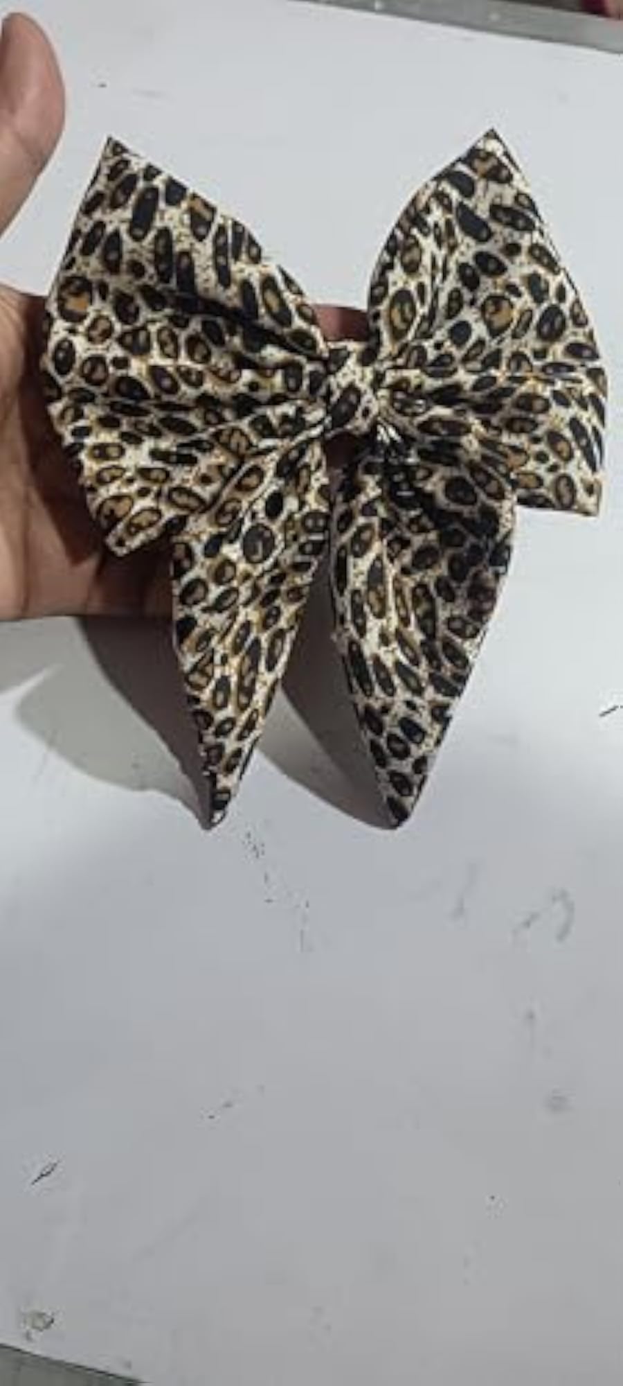 Large Leopard Print Hair Bow, Fashion Hair Accessory