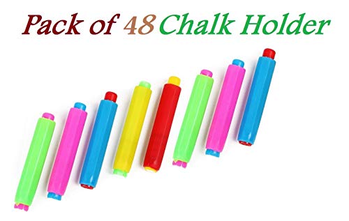 Image of Eduway Multicolor Chalk Holder For Teacher | Kids |Adults & Office Use (Pack of 48)(Multicolor)