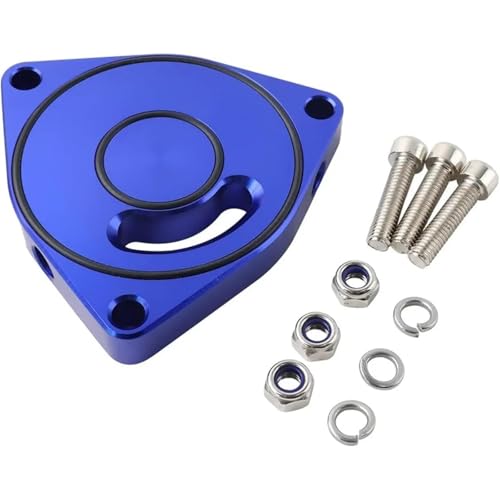 For 2015-2021 Honda Civic Turbo Plate Spacer BOV 1.5T Coupe Billet (Blue)