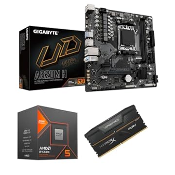 KIT UPGRADE AMD RYZEN 5 8500G + PLACA MÃE A620M H DDR5 + MEMÓRIA DDR5 16GB 5200MHZ