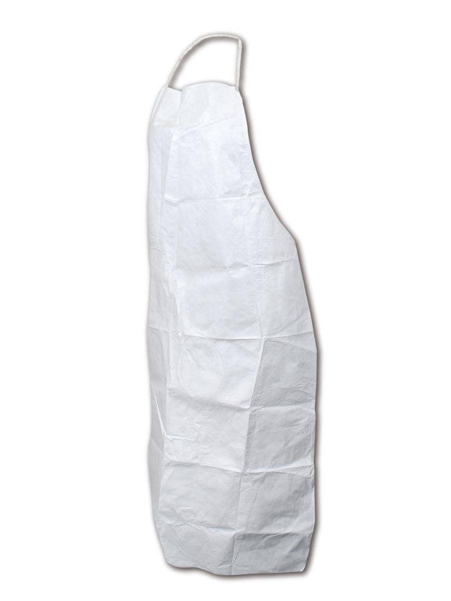 MAGID A9P EconoWear Poly Plus Bib Apron, 28" x 36", Polypropylene, One Size, White (300 Bib Apron)