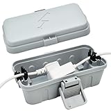 小さい耐候性がある電気関係箱 屋外の電気箱 Weatherproof Electrical Connection Box 20x10x8cm 保護タイマー-グレー