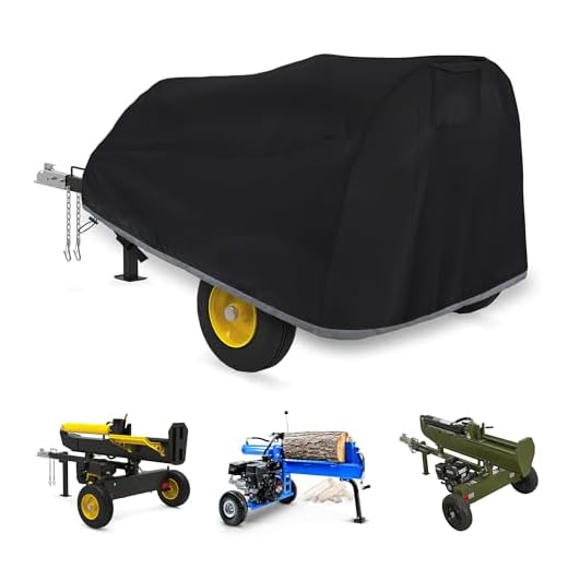WES Classic Black Waterproof Heavy Duty Log Splitter Cover, Size:(83“ x45” x39“) Gas Logging Separator Cover, for 15-37-Ton Log Splitters