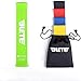 Elete Exercise Resistance Bands | Set of 1 Resistance Loops Include 5 Bands - Extra Heavy Resistance | 12 Inch Work Out Bands and Instruction Guide | Perfect for Gym, Fitness, Yoga (1 Set)