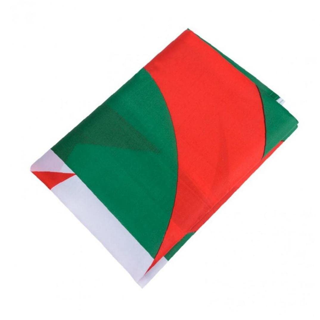 Grand Drapeau Algérie 150x90cm Balcon Avec 4 Oeillets Et Attaches - Extérieur Intérieur