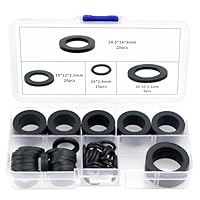 YIXISI 60 Stücke O-Ringe Dichtringe Set, Gummi Flache Unterlegscheibe, Gummi Schlauch Unterlegscheiben, für 1/2 3/4 1 Zoll Dusch Brausekopf Wasserhähne Schläuche Brauseschlauch