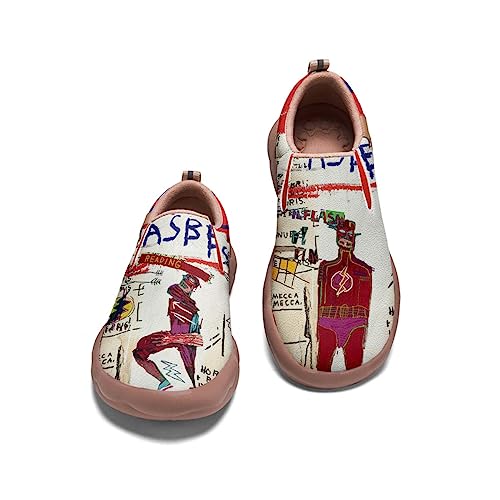 Men's Graffiti Shoes Slip On Casual Walking Travel Painted Loafers Lightweight Comfort Sneakers