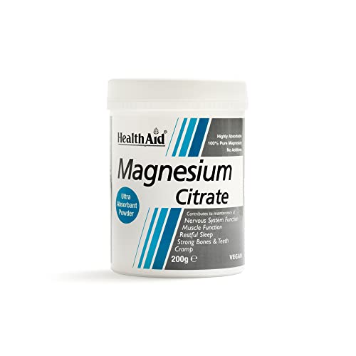 Healthaid - magnesium citrate polvere pura 100% 200g - 801314