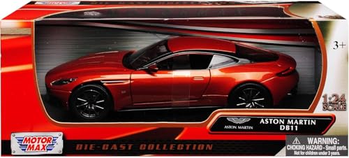 Aston Martin DB11 Copper Orange 1:24 Modelo Diecast miniatura 6