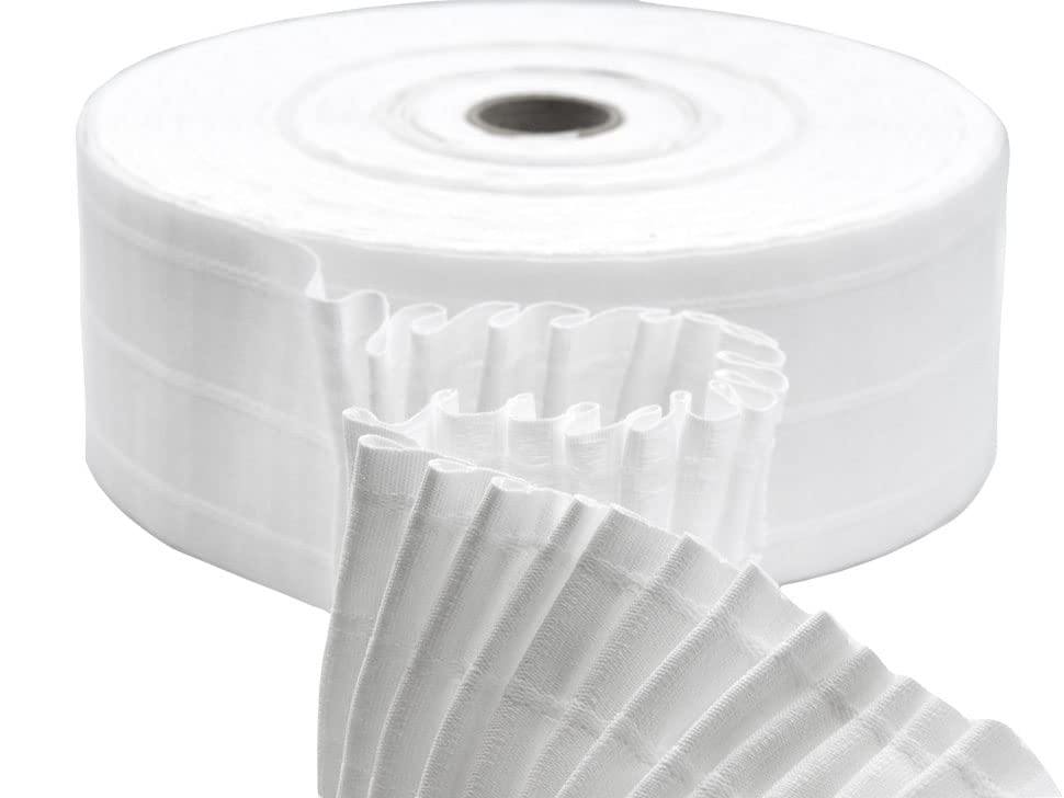 Fettuccia Velcrata Per Tende - 30mm Bianca, Rotolo Da 50 Metri - Foto 5