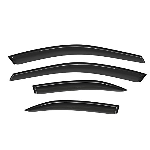 Gldifa Wind Deflector Compatible With 2002-2006 Toyota Camry Smoke Sun/Rain Guard Window Visors 94236 #TOP3