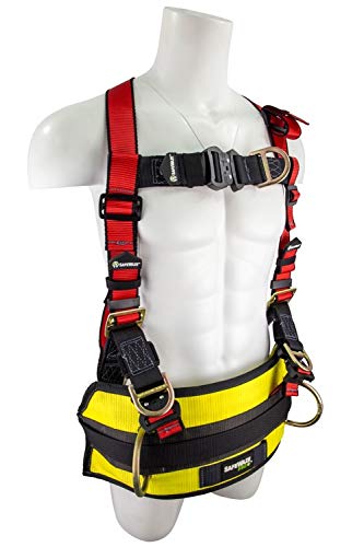 SafeWaze FS77635-OD-L-XL Oil Derrick Harness with Oil Derrick Pad, Large/X-Large
