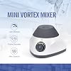 MINI Vortex Mixer 3500RPM Touch Function Lab Vortex Paint Mixer Mix Up to 50ML 4.5mm Orbital Diameter for Nail Polish Inks Eyelash Adhesives Acylic Paints Test Tube,Adjustable Speed