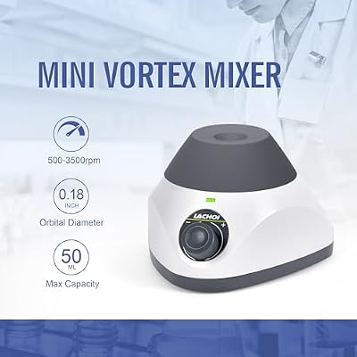MINI Vortex Mixer 3500RPM Touch Function Lab Vortex Paint Mixer Mix Up to 50ML 4.5mm Orbital Diameter for Nail Polish Inks Eyelash Adhesives Acylic Paints Test Tube,Adjustable Speed