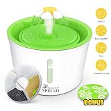 Cat Water Fountain with Water Level Window, Ultra Silent Healthy and Hygienic Ca...