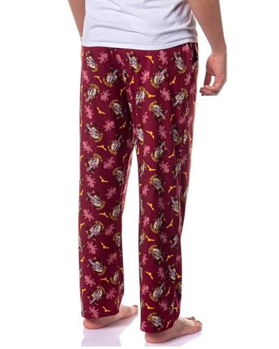 Harry Potter Hogwarts House Crest PJs Men's All Over Print Pajama Pants - Gryffindor Slytherin Hufflepuff Ravenclaw4
