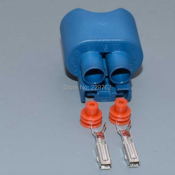 2/100Sets 2 Pin/Way 2.8mm car Fog Light Lamp 9005 HB3 Connector Plug Socket with Cable Pigtail for Toyota for Honda for Mazda - (Color Name: 20sets)