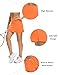 LouKeith Tennis Skirts for Women Golf Athletic Activewear Skorts Mini Summer Workout Running Shorts with Pockets Orange M
